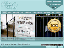 Tablet Screenshot of highgatesmiles.co.uk